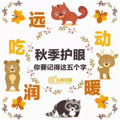 秋季護眼，請記住這“五字訣”